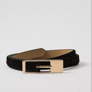 Ann Taylor Calf Hair Rectangle Buckle Belt-Brand new!